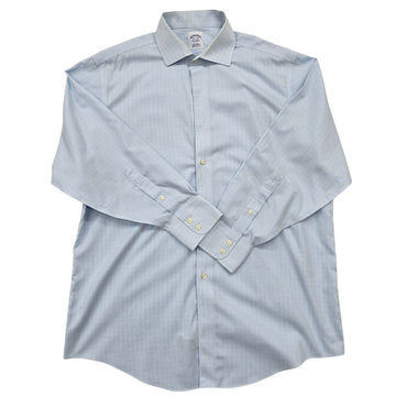 Brooks Brothers Men's Light Blue Non-Iron Dress Shirt 16.5-33