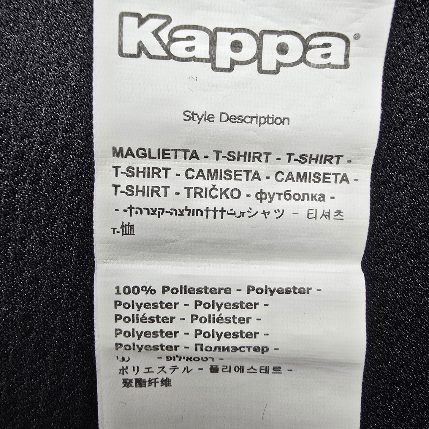 Kappa Men Black T-Shirt size L product image 4