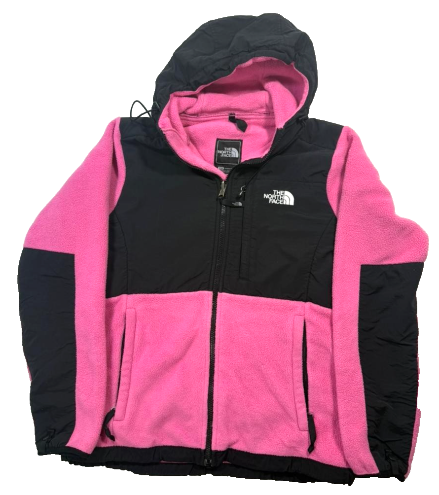 Pink And Black The North Face Fleece Jacket - Size M