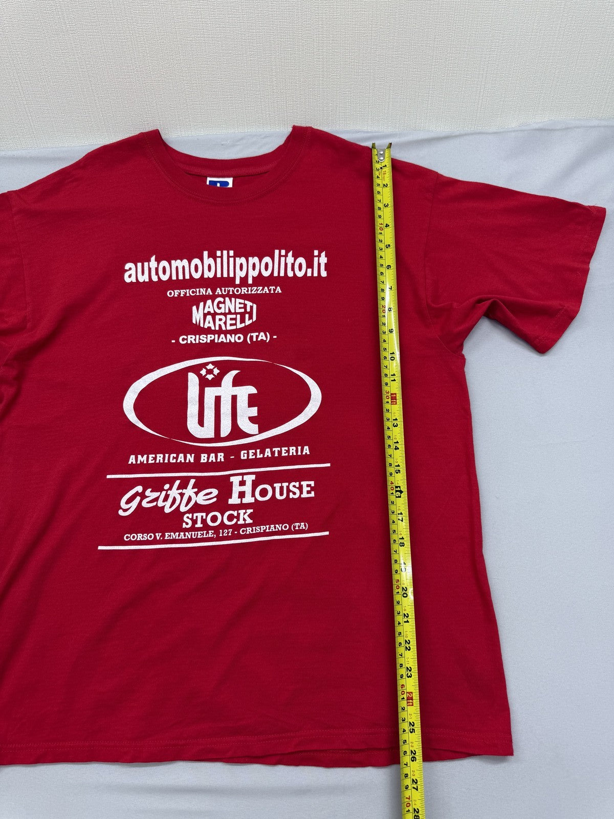 Russell Athletic Unisex Red T-Shirt size L product image 8