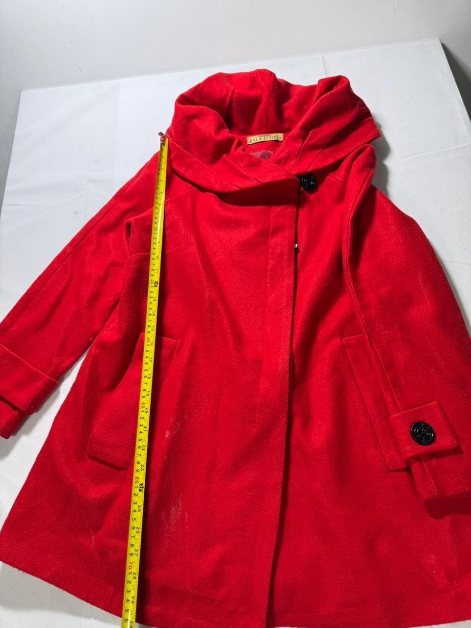 Pala D"Oro Women Coat Med-Lenght | Mohair Blend | Red | S