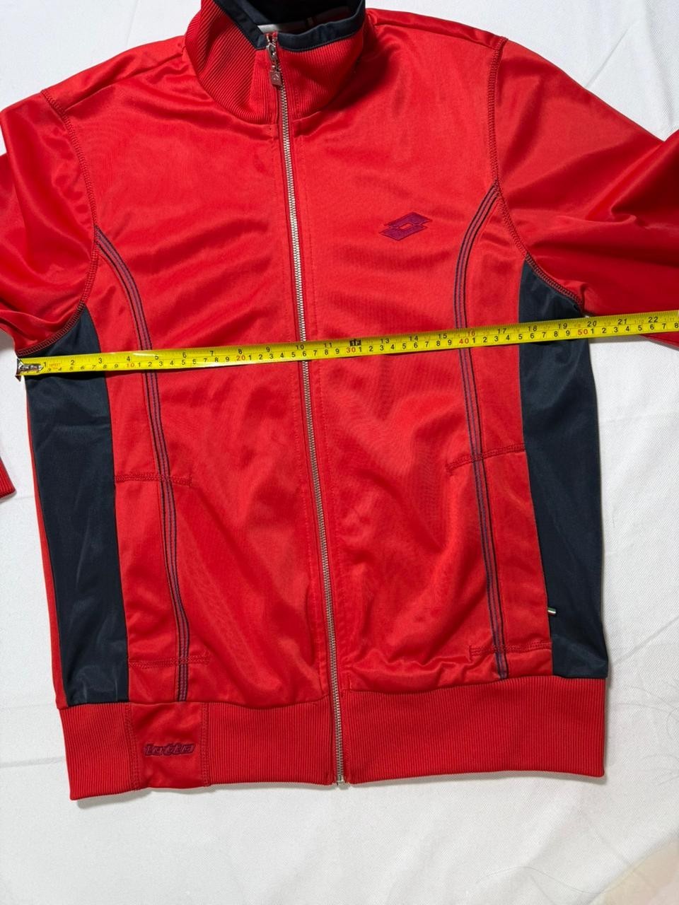 Lotto Red Track Jacket Men's Full Zip Retro Sportswear Size M