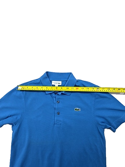 Lacoste Sport Men's Blue Polo Shirt Short Sleeve Cotton S
