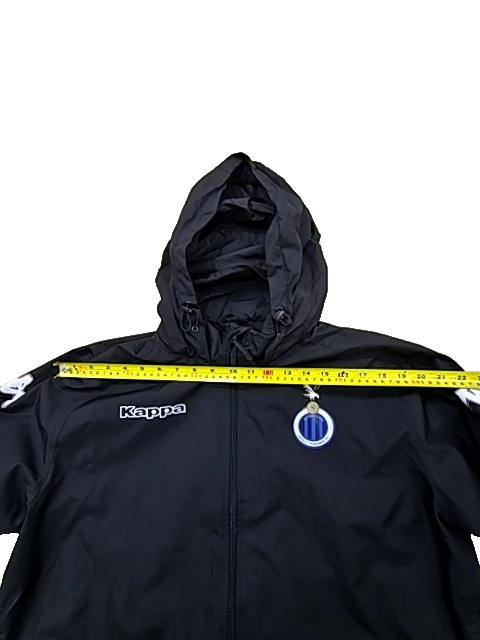 Kappa Inter Milan Hooded Sport Jacket Men's XX Large Black Zip