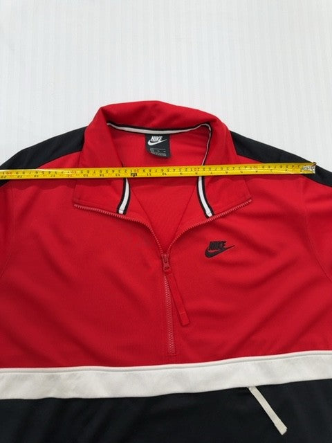 Nike Air Woven Track Jacket XL Red/Blk/Wht Logo Patch