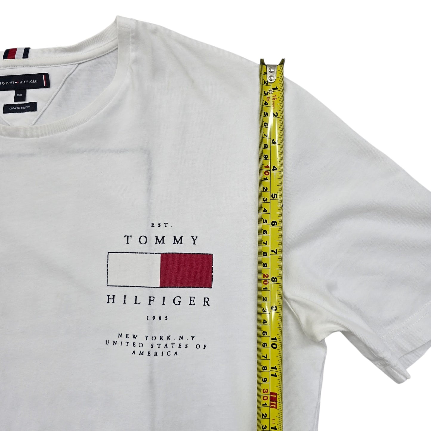 Tommy Hilfiger Men White T-Shirt size XXL product image 6
