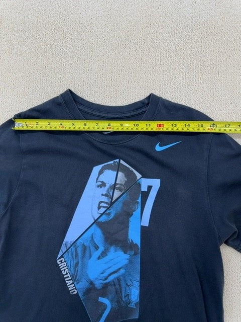 Nike Men's Cristiano Ronaldo Navy Slim Fit T-Shirt Size L