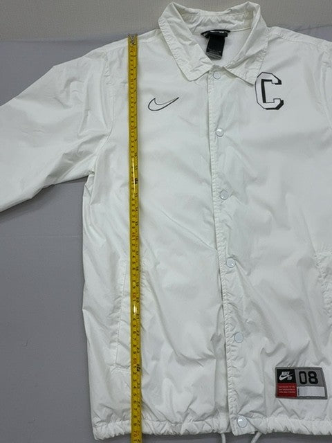 Nike Men's White Leopard Coaches Jacket Size S