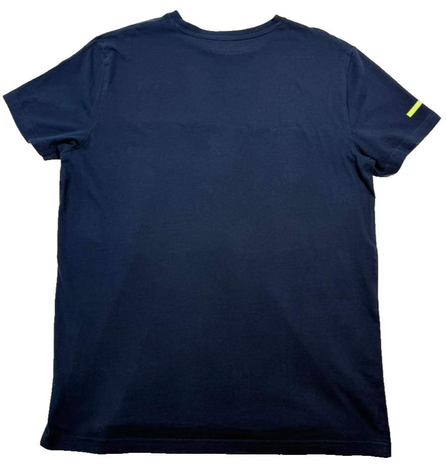 Kappa Men's Navy Blue Camo Panel Graphic Logo Performance T-Shirt Size XL