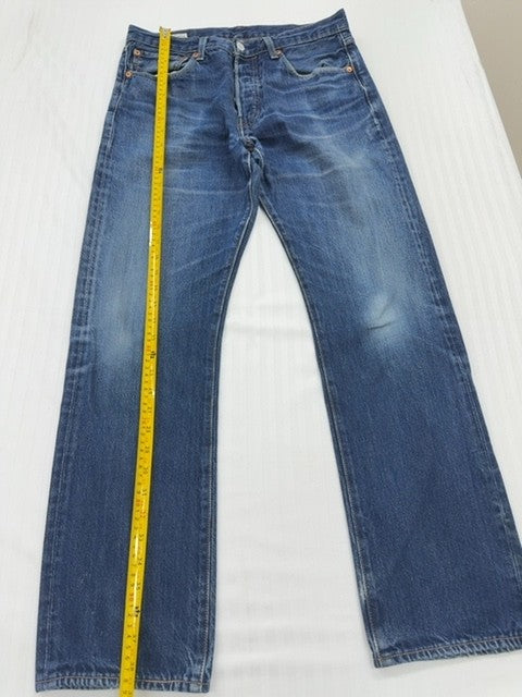 Levi's Men's 501 Original Blue Denim Jeans 31x30 Button Fly
