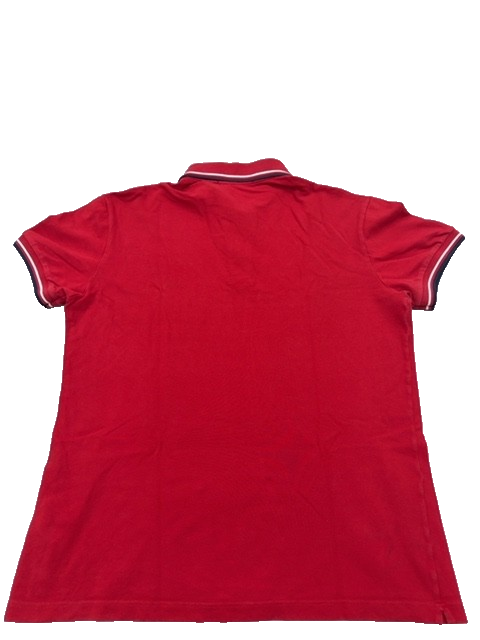 Fred Perry Men's Red Polo Shirt Size 42 Laurel Wreath England Tipping