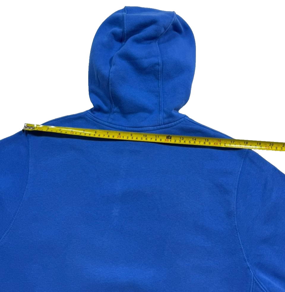 Nike Unisex Blue Fleece Pullover Hoodie Sweatshirt Size S