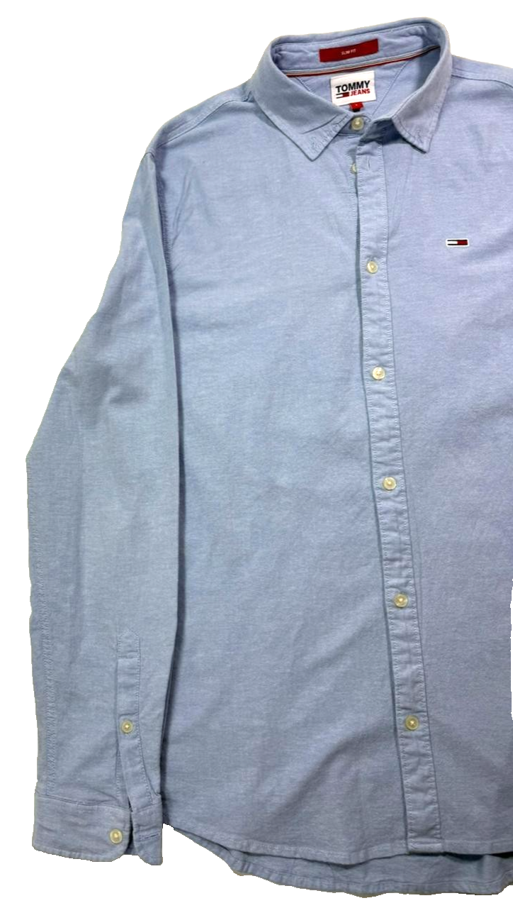 Tommy Hilfiger Men's Tjm Slim Stretch Oxford Shirt T- Size L
