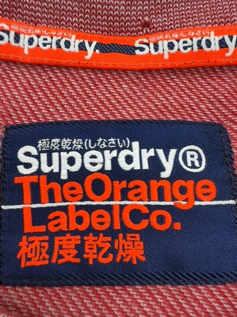 Superdry Women's Burgundy Marl Embroidered Logo T-Shirt Size L