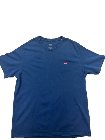 Levi's Men's Navy Blue Cotton T-Shirt Size L Short Sleeve