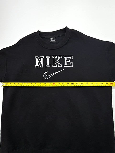 Nike Men's Black Crew Neck Sweatshirt XL Logo Embroidery