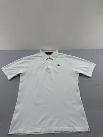 Robe Di Kappa La Polo White Cotton Large Short Sleeve Polo Shirt
