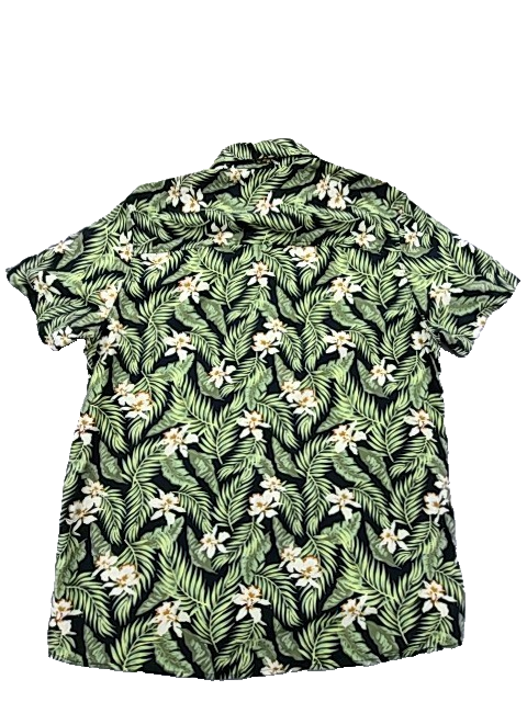 Kiabi Unisex Tropical Floral Short Sleeve Shirt L EUR 41-42 Cotton Blend