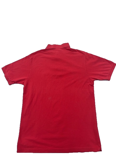 Lacoste Red Cotton Polo Shirt Short Sleeve Men's Size 7 Croc Logo