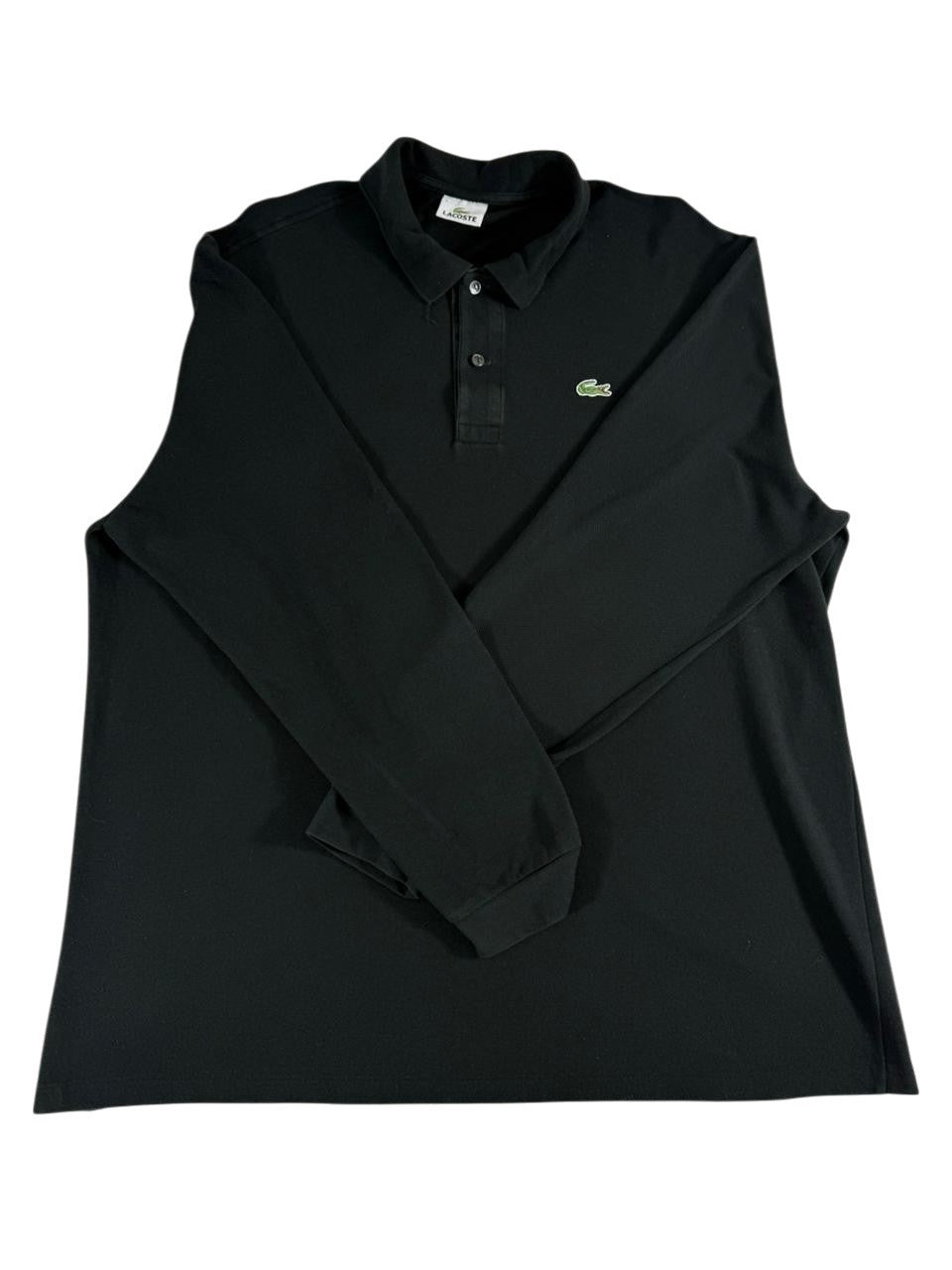 Lacoste Men's Long Sleeve Polo Shirt Size 7 Classic Crocodile Logo