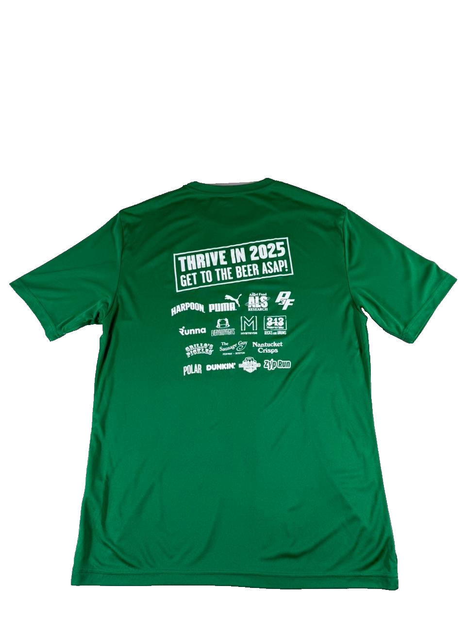 Puma Men’s Medium Green Athletic T-Shirt Harpoon 5-Miler Running Tee