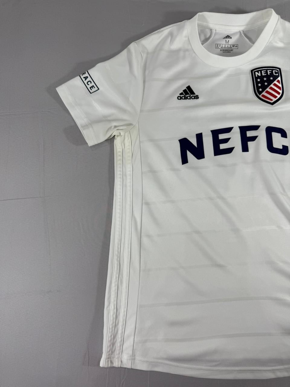 Adidas NEFC Home Football Shirt White Men Medium