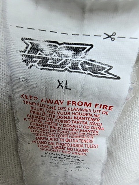 No Fear Men's White Motocross T-Shirt XL Short Sleeve Crewneck