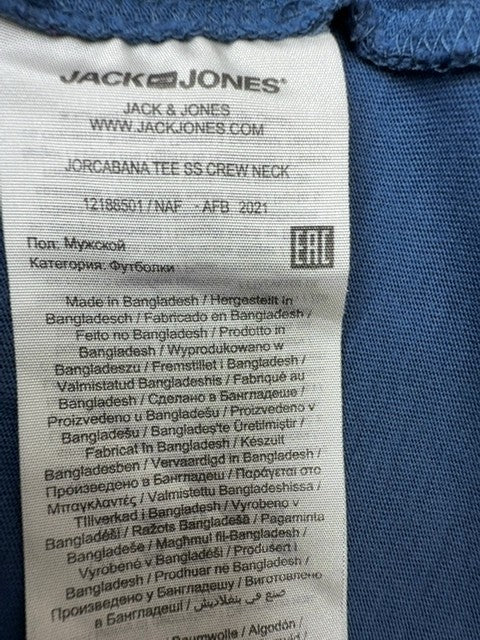 Jack & Jones Men Blue T-Shirt size XL product image 5