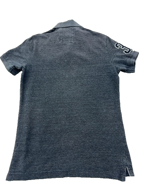 Superdry Classic Pique Polo Grey M Short Sleeve Men's