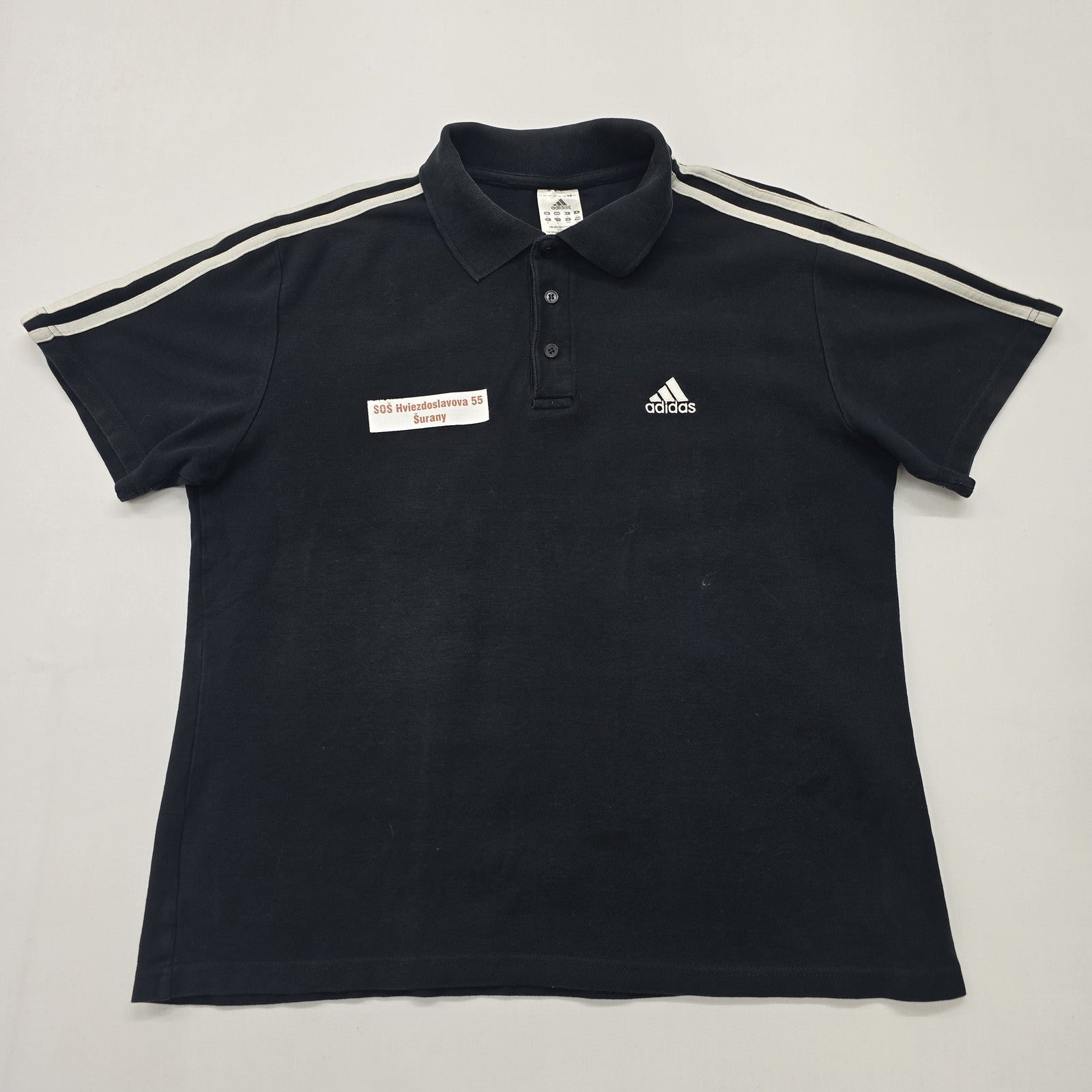 Adidas Boys Black Polo Shirt size L product image 1