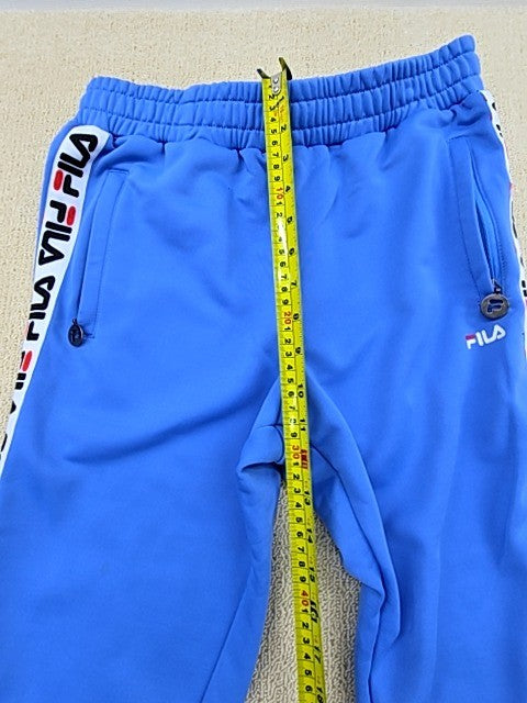 Fila Men's Blue Track Pants Size S 100% Polyester