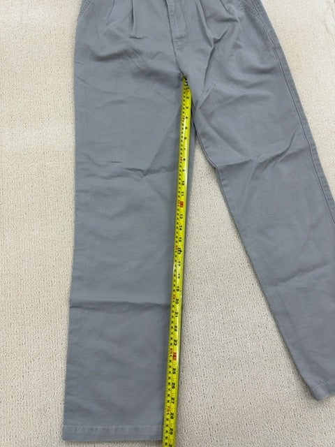 Dockers Men's Gray No Wrinkle Khaki Pants 31x32 Classic Fit
