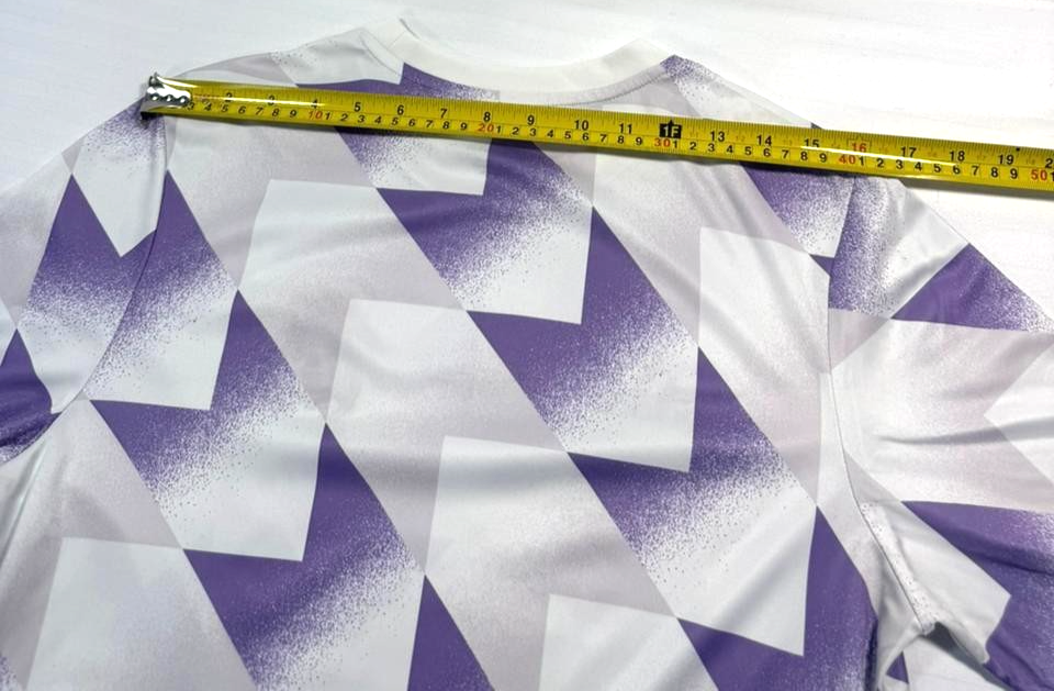 Adidas White Purple Pre-Match Football Shirt Jersey - Size XL