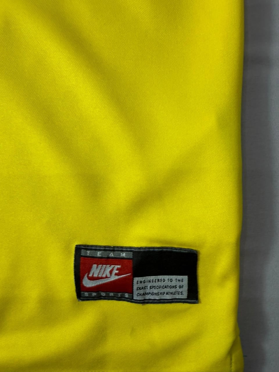 Nike Brazil CBF Yellow Soccer Football Jersey Men's Short Sleeve
