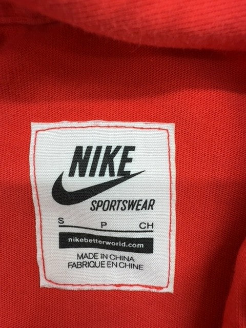 Nike Men's Red White Striped Polo Shirt Small Cotton