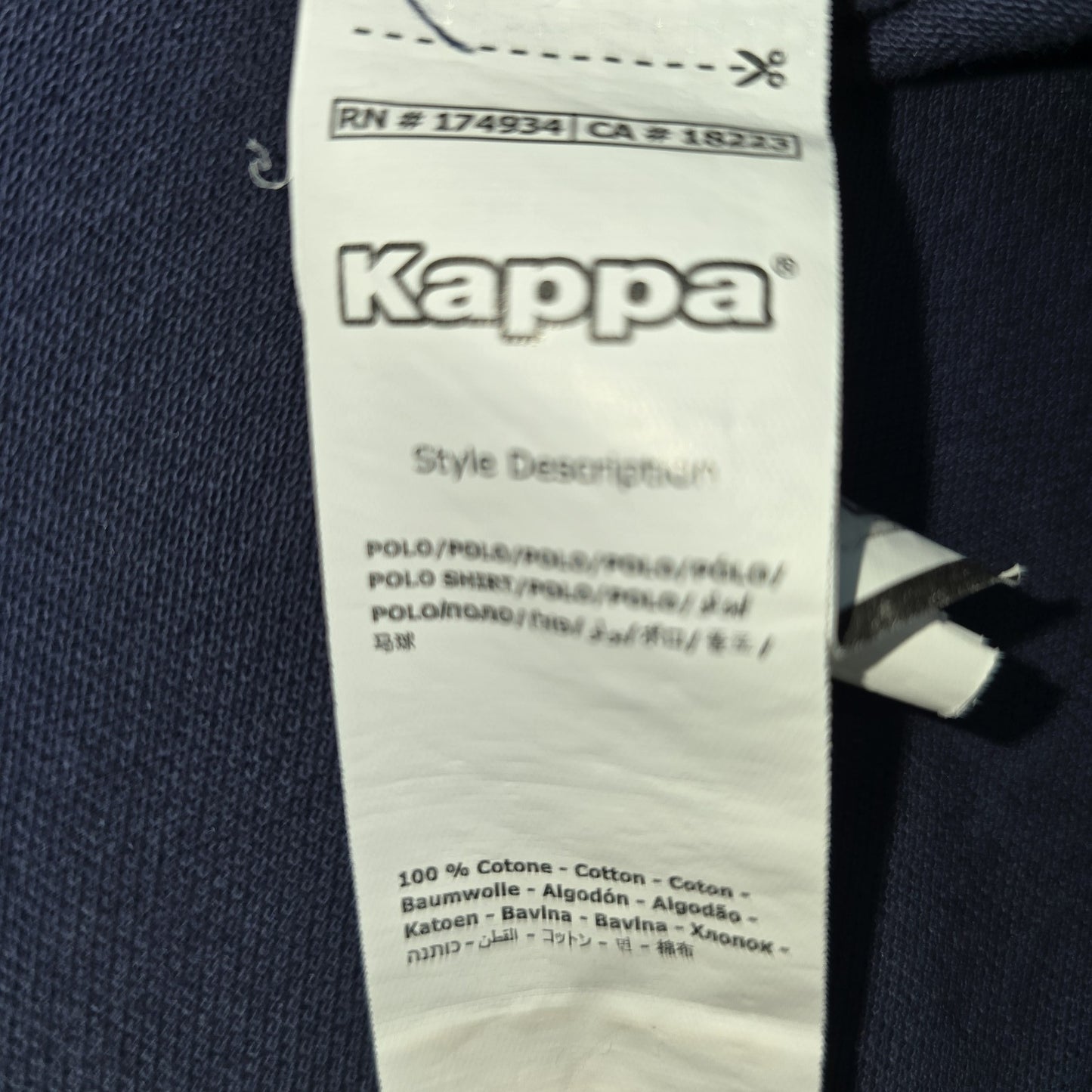 Kappa Boys Navy Polo Shirt size L product image 4