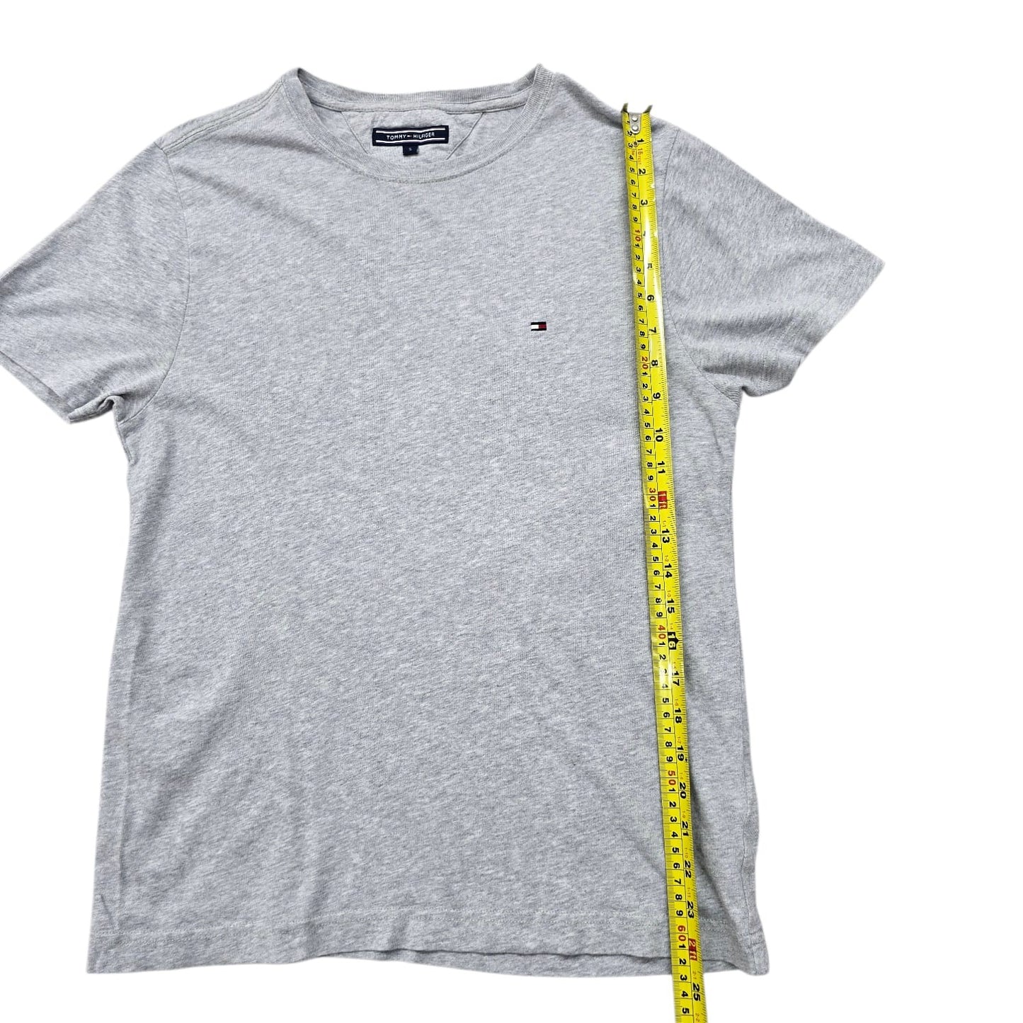 Tommy Hilfiger Men's Gray Logo Crew Neck T-Shirt Size S