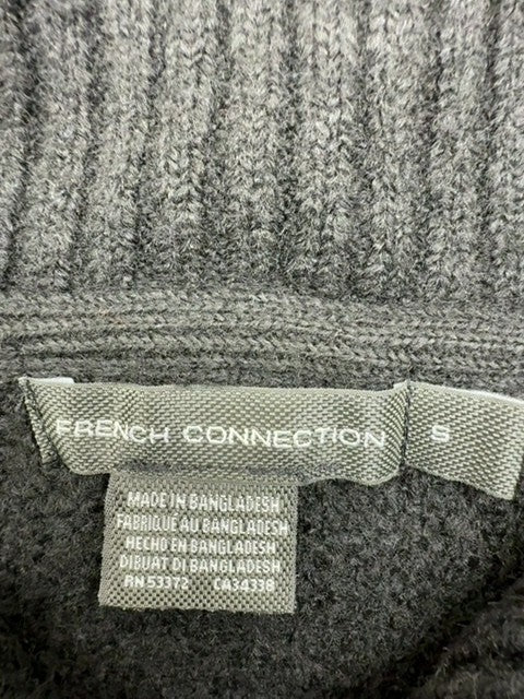 French Connection Black Turtleneck Balloon Sleeve Sweater S Women