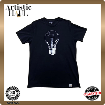 Carhartt Work In Progress Black Light Bulb T-Shirt S Men Relaxed Cotton