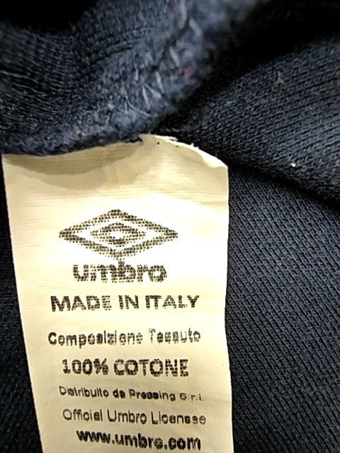 UMBRO Men Black Polo Shirt Logo Waffle Knit Size XS EU Italy Condition