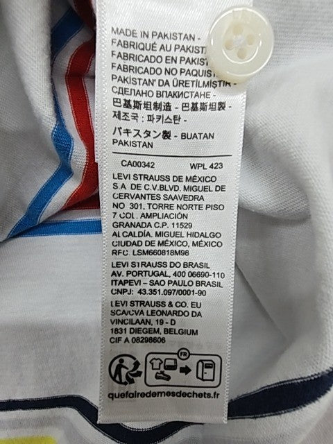 Levi's Men White Polo Shirt size S product image 7