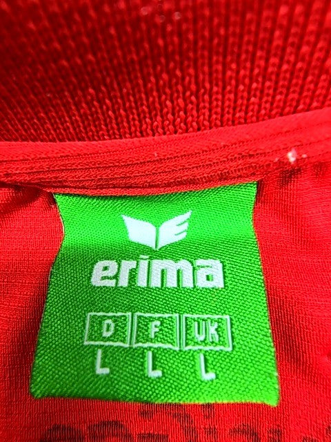 Erima Change Polo Shirt Men L Red/Black/White Quick Dry Short Sleeve