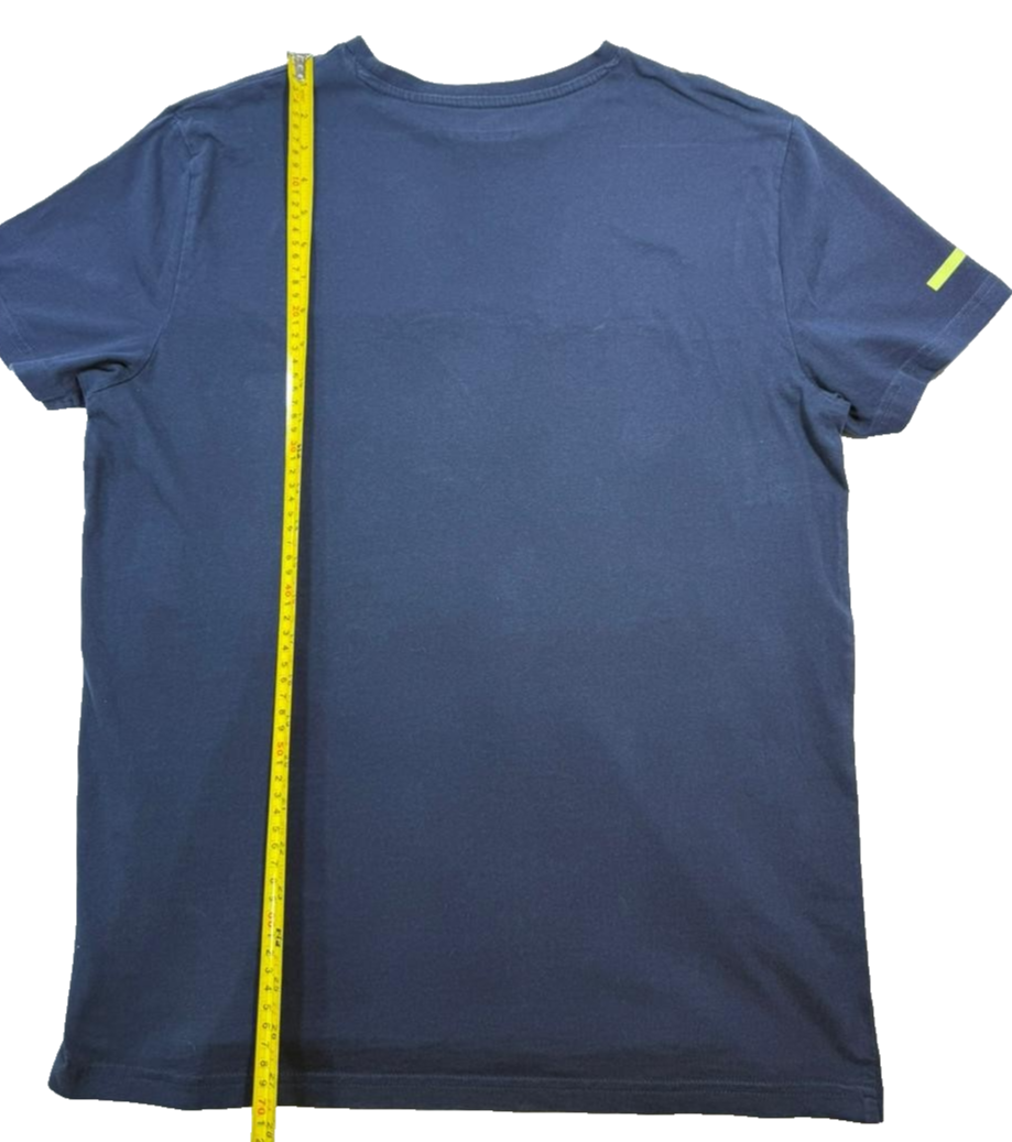 Kappa Men's Navy Blue Camo Panel Graphic Logo Performance T-Shirt Size XL