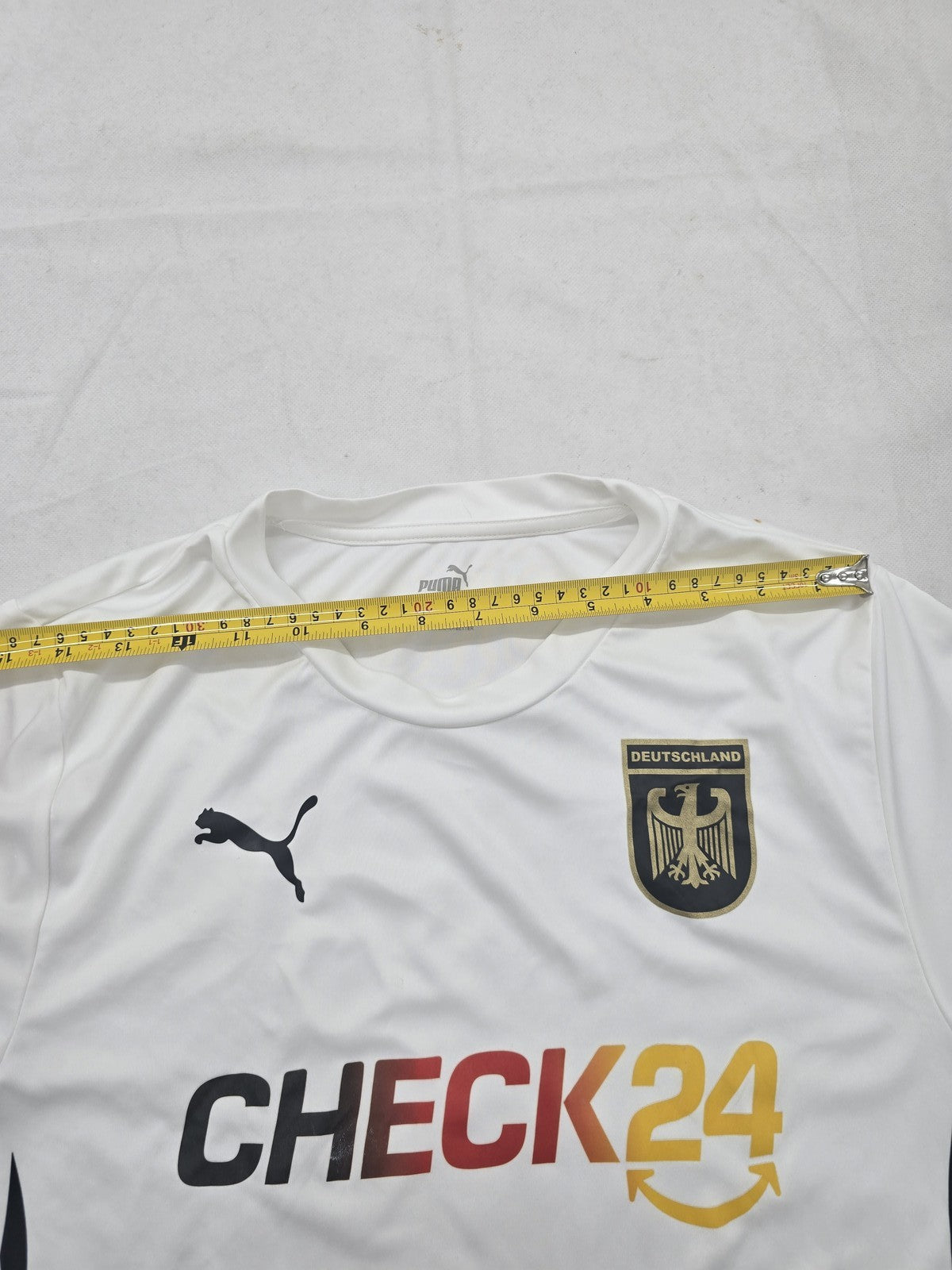 Puma Germany NT White Striped Soccer Jersey M 2024 NWT