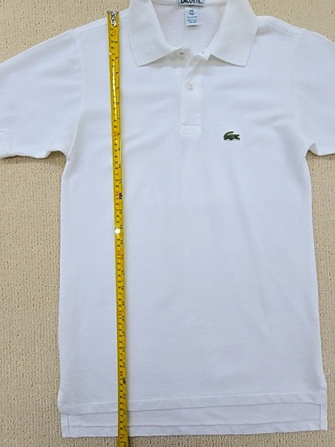 Lacoste White Classic Pique Polo Shirt XS Men's Short Sleeve