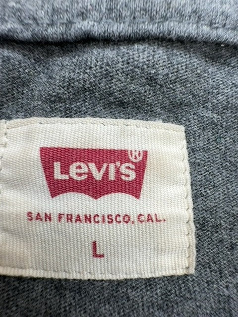 Levi's Men's Charcoal Grey Chest Logo T-Shirt Size L