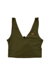 True Religion Women's Green Tank Top – Size L, V-Neck