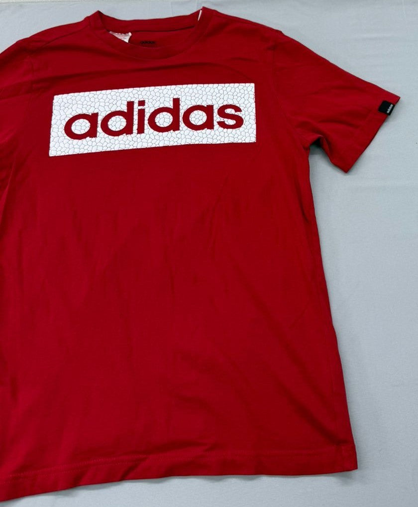 Adidas Boys Red Graphic T-Shirt Size 13-14 Years NWT
