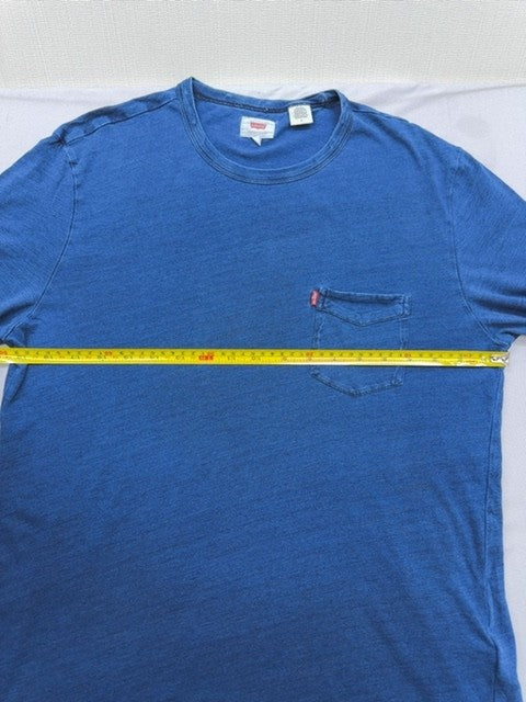 Levi's Men's Short Sleeve Blue Pocket T-Shirt Medium Cotton