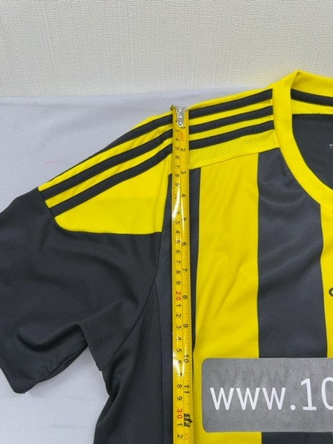 Adidas Men's Black Yellow Striped Soccer Jersey(#3) L Climacool